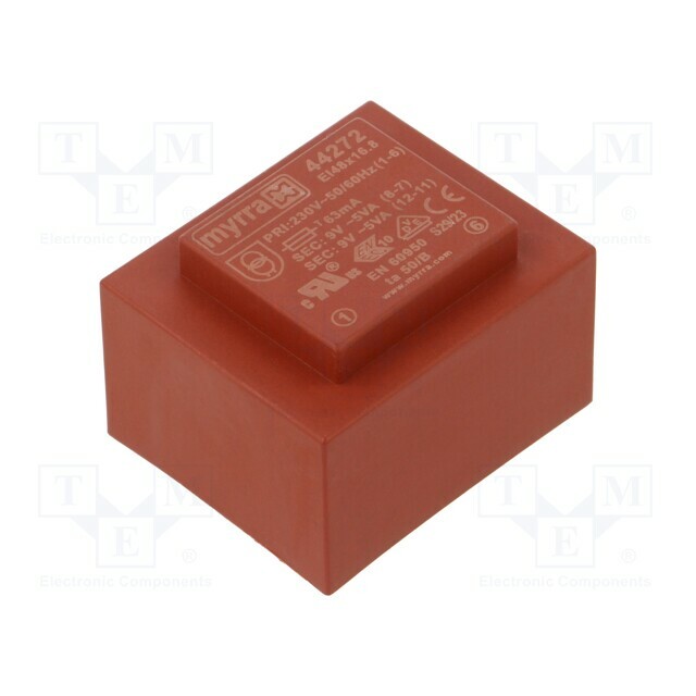 Transformer: encapsulated; 10VA; 230VAC; 9V; 9V