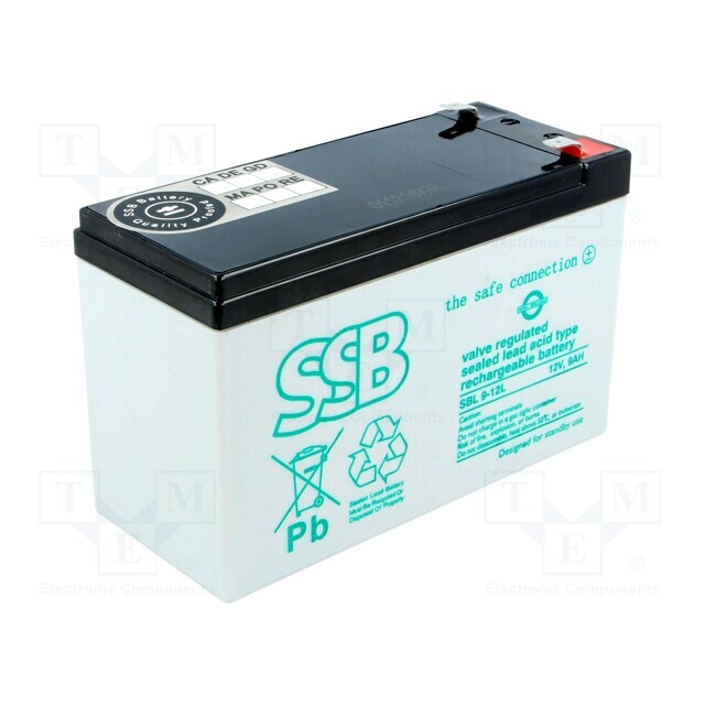 SSB Re-battery: acid-lead; 12V; 9Ah; AGM