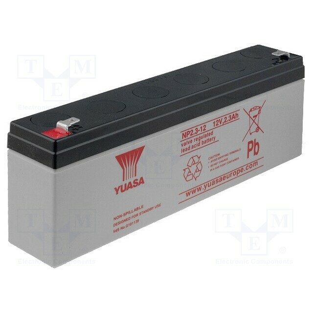 YUASA Re-battery: acid-lead; 12V; 2.3Ah