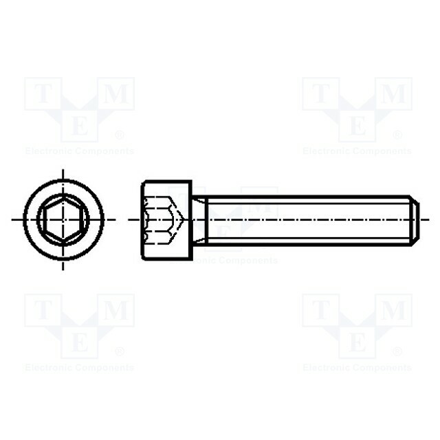 BOSSARD Screw; M2; M2x8; 0.4