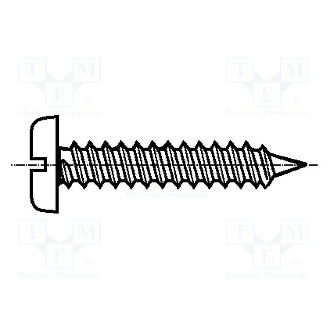 BOSSARD Screw; 2.9x13; Head: cheese