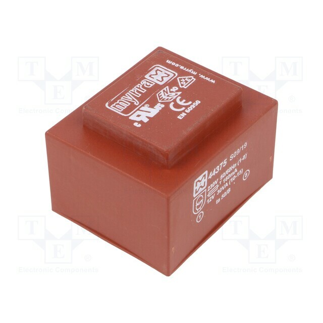 Transformer: encapsulated; 30VA; 230VAC; 12V; 2