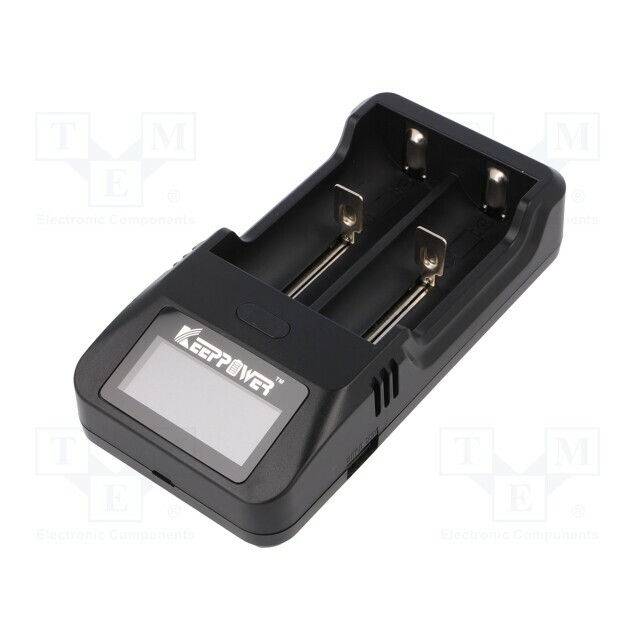 Charger: for rechargeable batteries; Li-Ion; 1A