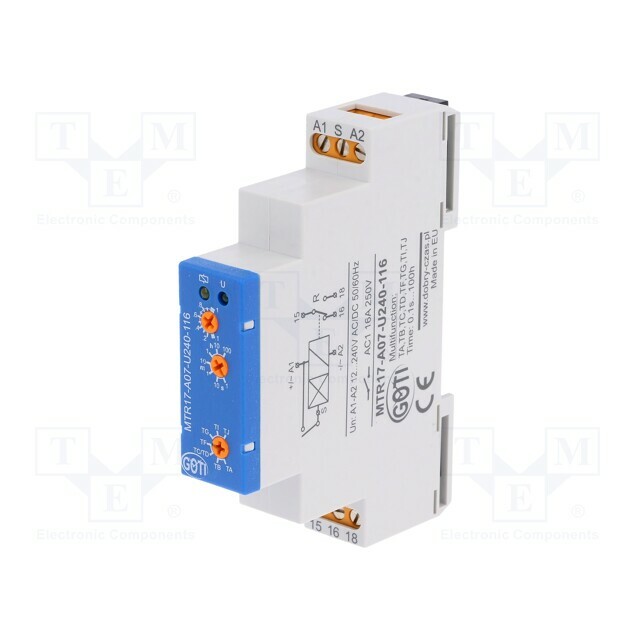 DOBRY CZAS Timer; 1s÷100h; SPDT; 250VAC/16A