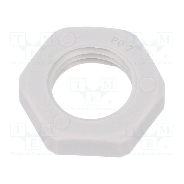 Nut; PG7; polyamide; Thk: 5mm; Spanner: