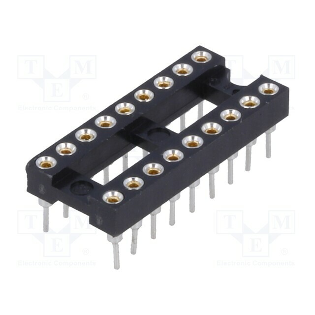 CONNFLY Socket: integrated circuits; DIP18; Pitch: