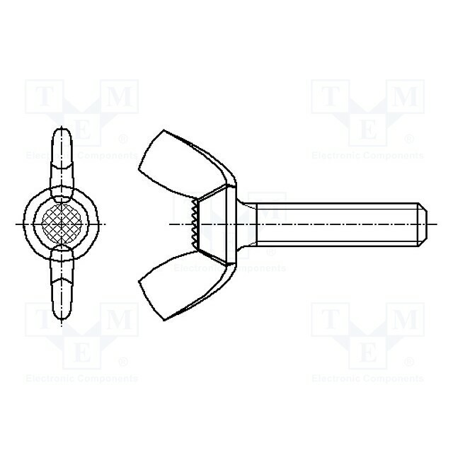 BOSSARD Screw; M4; M4x8; 0.7