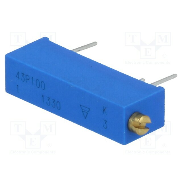 VISHAY Potentiometer: mounting; 10Ω; multiturn; 750mW