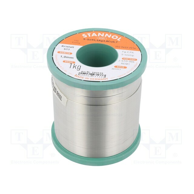 STANNOL Tin; lead free; Sn95,5Ag3