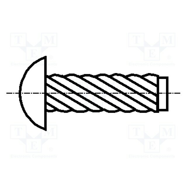 BOSSARD Screw rivet pin; A2 stainless