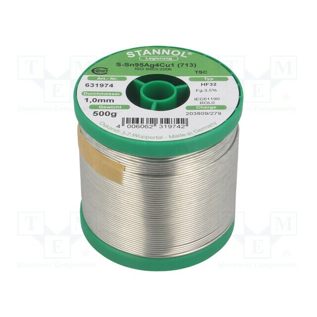 STANNOL Tin; lead free; Sn95,5Ag3