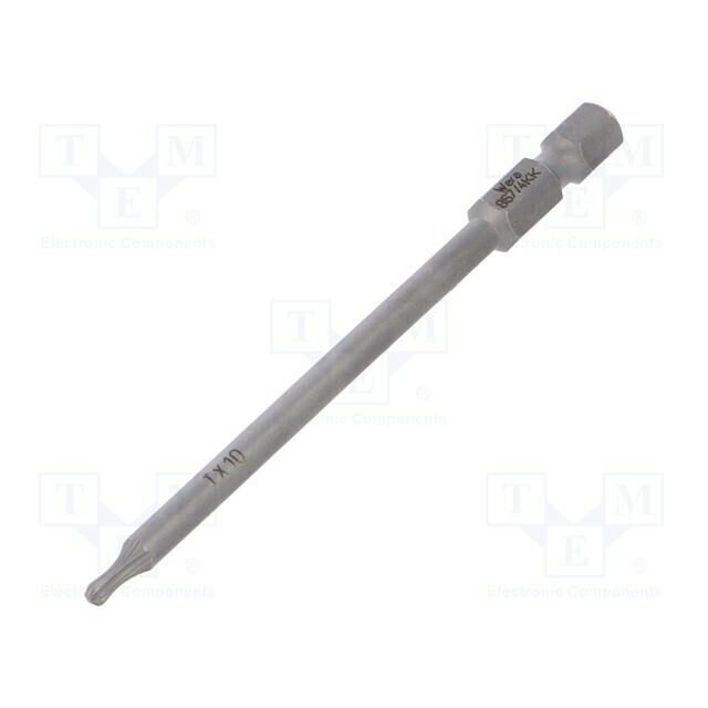 Screwdriver bit; spherical,Torx®; TX10; 1/4"