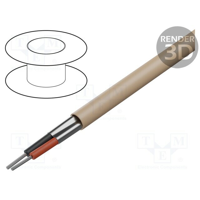 BELDEN Wire; 2x20AWG; shielded,Al-PET foil