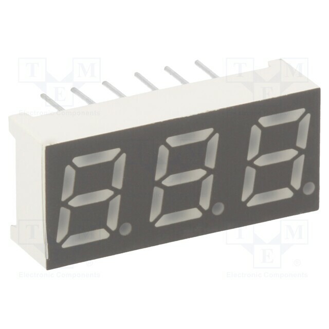 LUCKY LIGHT Display: LED; 7-segment; 7mm