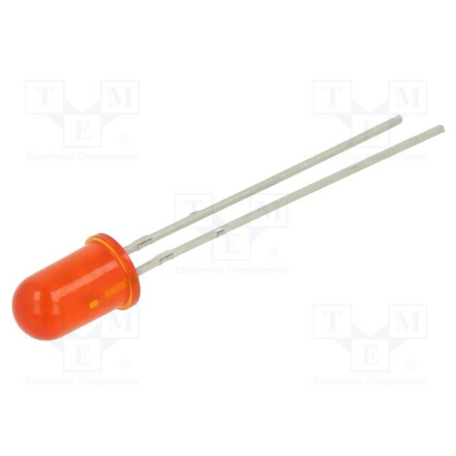 EVERLIGHT LED; red; 5mm; 250mcd; 40°
