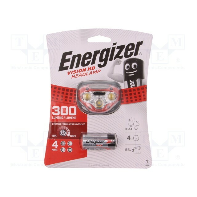 ENERGIZER Torch: LED headtorch; waterproof; 300lm
