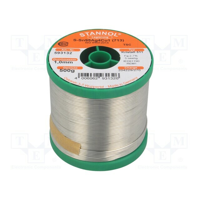 STANNOL Tin; lead free; Sn95,5Ag3