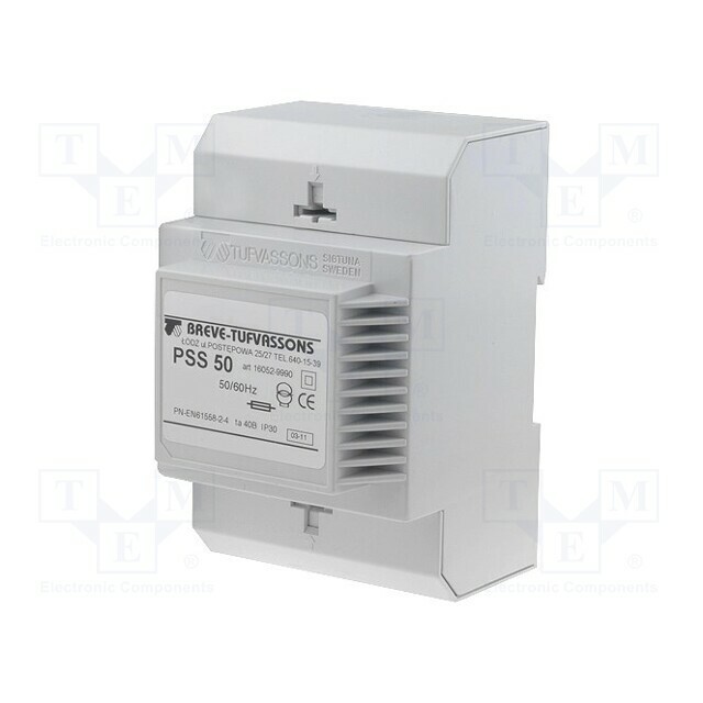 BREVE TUFVASSONS Transformer: mains; 50VA; 400VAC