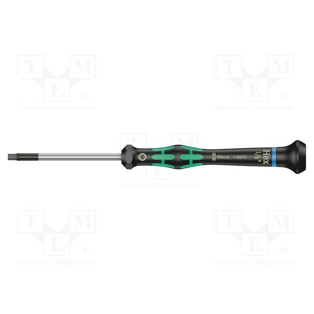 Screwdriver: precision; hex key; Blade length: