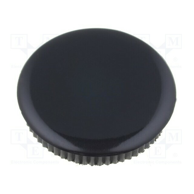 MENTOR Cap; black; Mounting: push-in; plastic