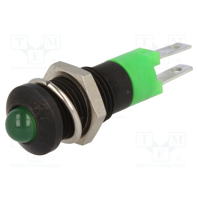 SIGNAL-CONSTRUCT Indicator: LED; prominent; green; 12÷14VDC