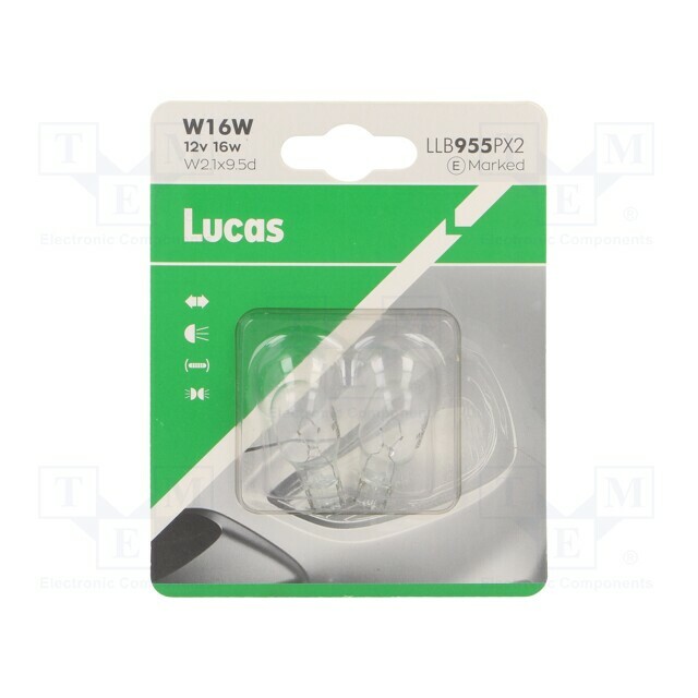 LUCAS Filament lamp: automotive; W2,1x9