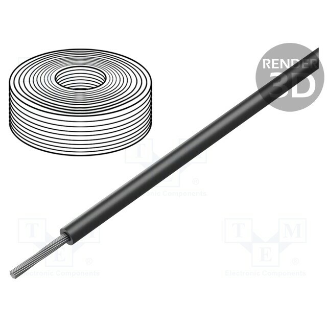 HELU Wire; silicone; SiFF; 1x4mm2; stranded