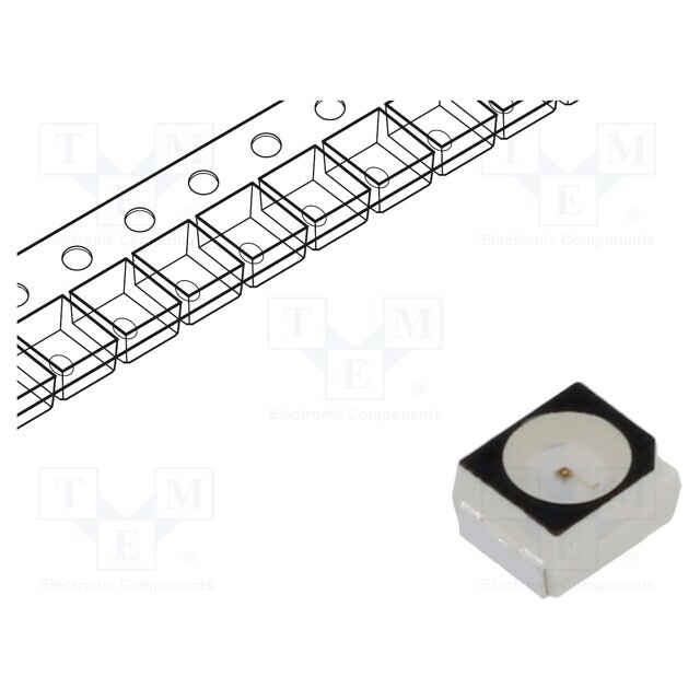 Ams OSRAM LED; red; SMD; PLCC2