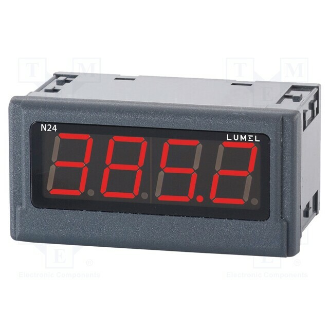 LUMEL Ammeter; digital,mounting; 0÷5A; ±(0