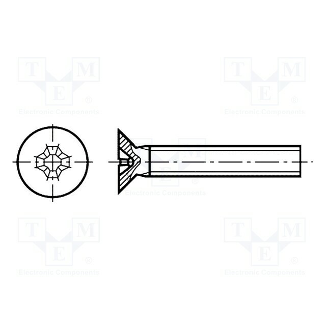 KRAFTBERG Screw; M2,5; M2.5x16