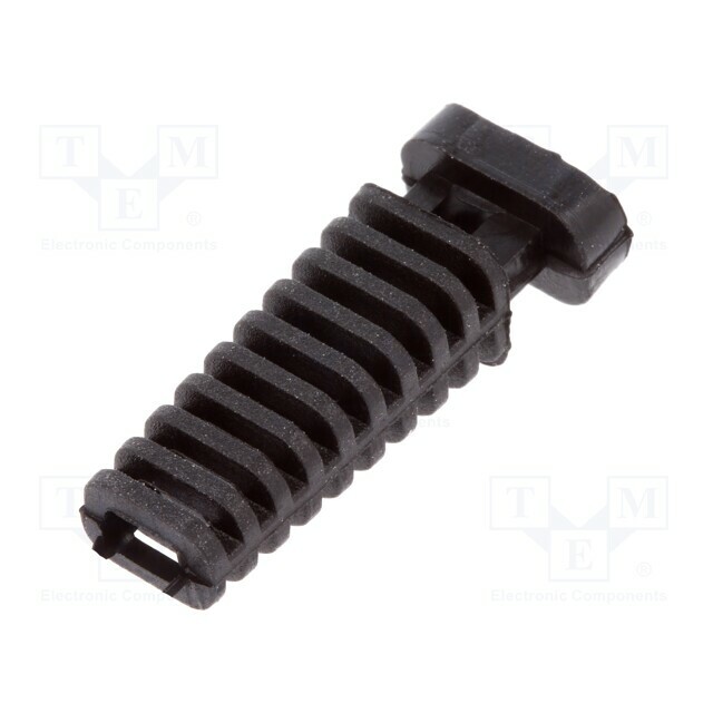 FIX&FASTEN Strain relief; elastomer; black; Panel