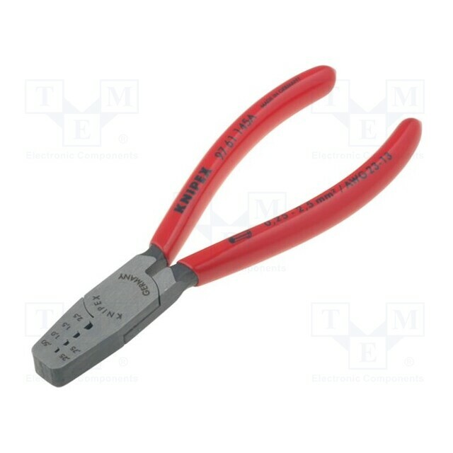 KNIPEX Tool: for crimping; insulated solder