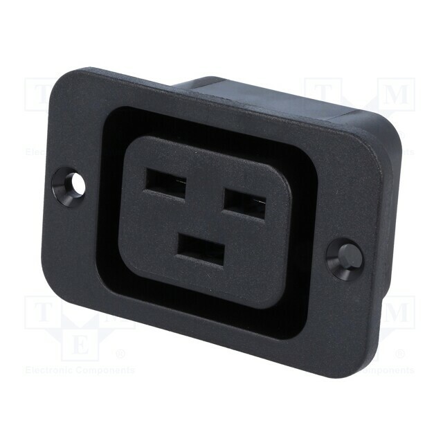 SCHURTER Connector: AC supply; socket; female