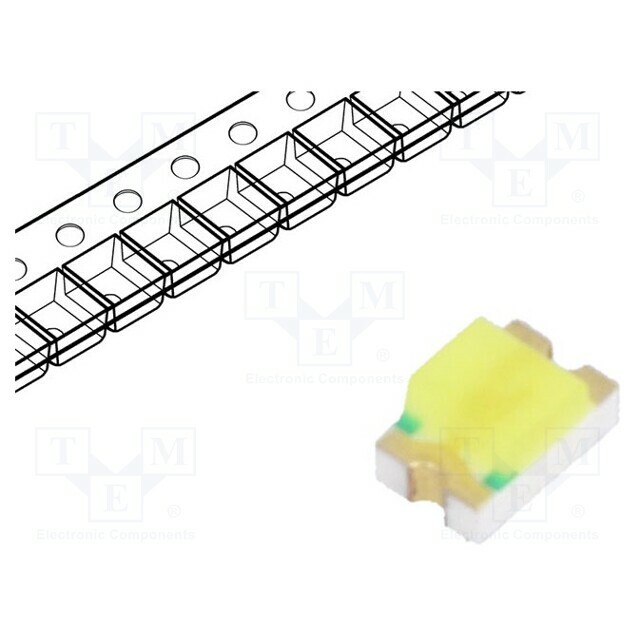 LUCKY LIGHT LED; white cold; SMD