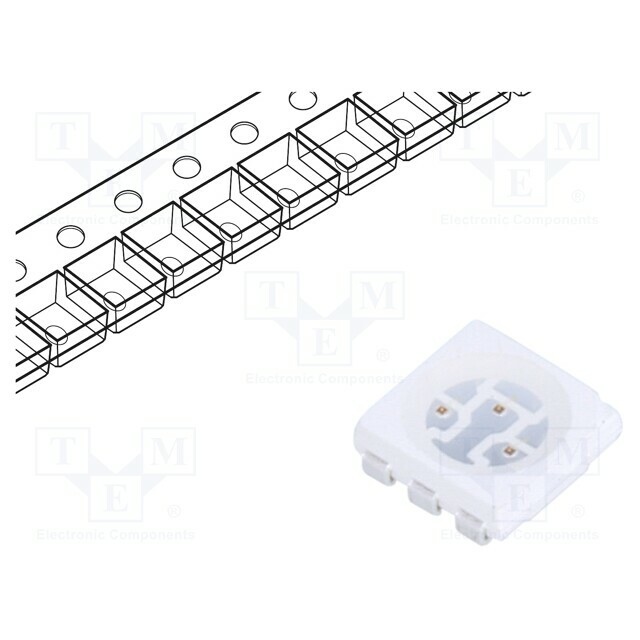 FORYARD LED; red; SMD; PLCC6; 6lm