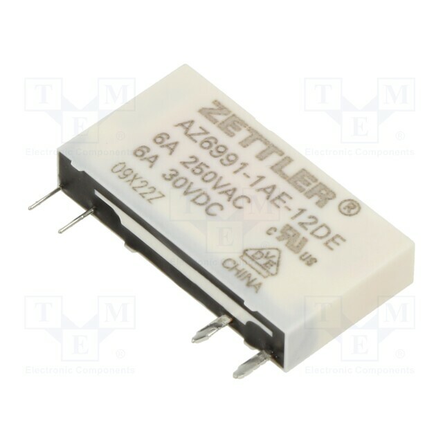 ZETTLER Relay: electromagnetic; Ucoil: 12VDC; SPST-NO
