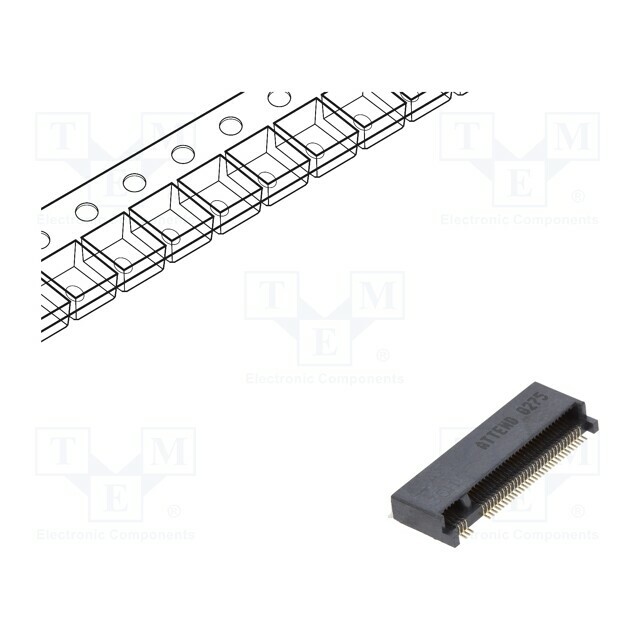 ATTEND Connector: M.2 (NGFF); horizontal