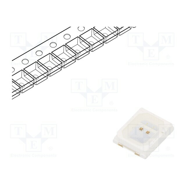 FORYARD LED; red; SMD; 1550÷1750(typ)-2050mcd; 1