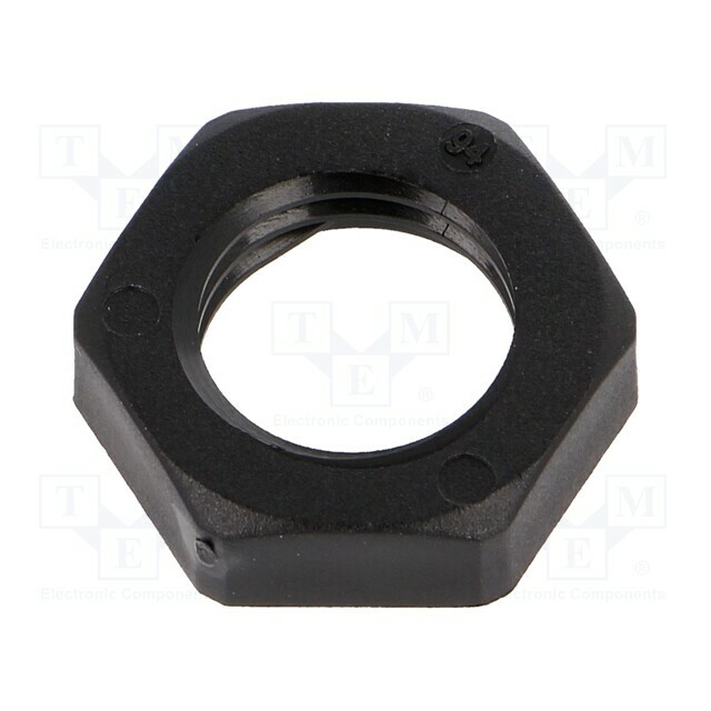 Nut; M12; polyamide; Thk: 5mm; Spanner:
