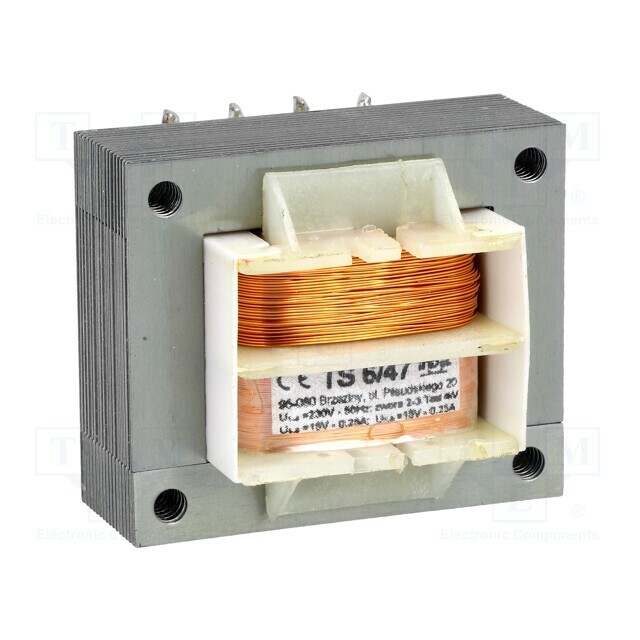INDEL Transformer: mains; 6VA; 230VAC; 15V