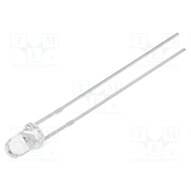 OPTOSUPPLY LED; blue; 3mm; 12000÷15000mcd; 30°