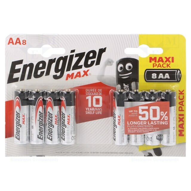 ENERGIZER Battery: alkaline; AA; 1.5V