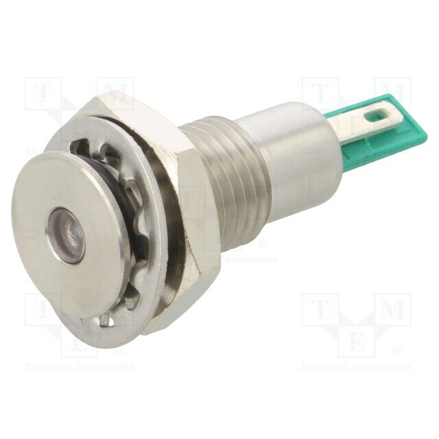 BULGIN Indicator: LED; flat; green; 24VDC