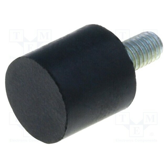 ELESA+GANTER Vibroisolation foot; Ø: 8mm; H: