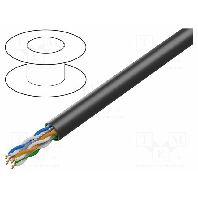 BELDEN Wire; U/UTP; Cat 6; 4x2x23AWG