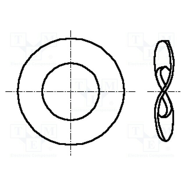 BOSSARD Washer; wave,spring; h=0.5mm