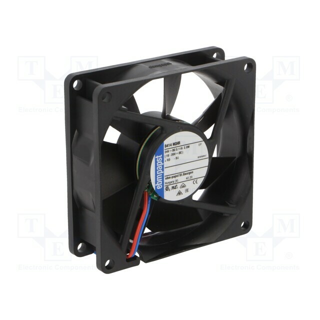EBM-PAPST Fan: DC; 80x80x25.4mm; axial