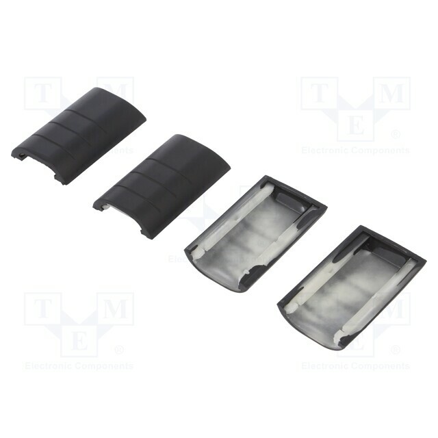 RETEX Rubber corner; 33; black; 4pcs