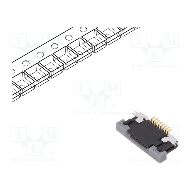 AMPHENOL COMMUNICATIONS SOLUTIONS Connector: FFC/FPC; gold-plated
