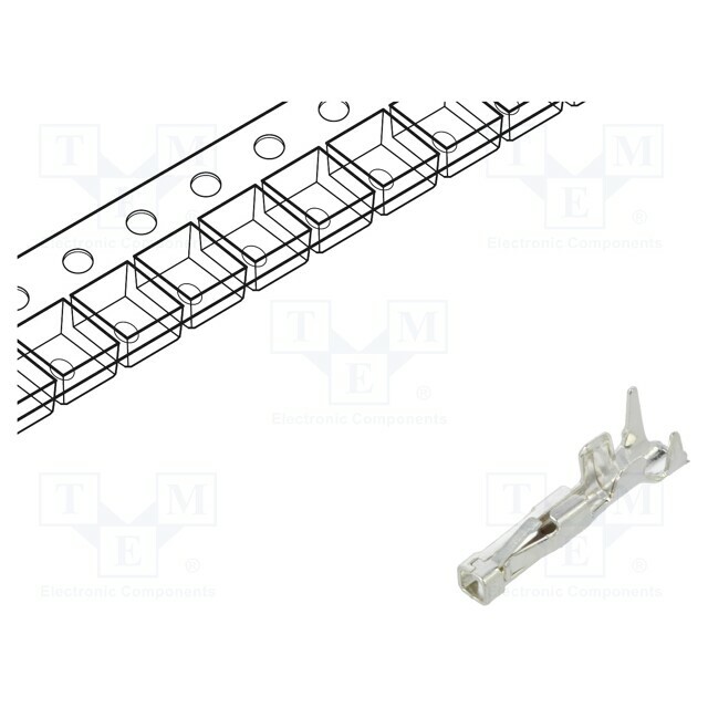 TE CONNECTIVITY Connector: wire-wire; socket; female